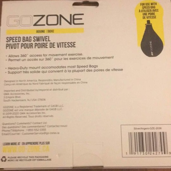 BRAND NEW sealed go zone speed bag swivel (hardware included) - Picture 4 of 4